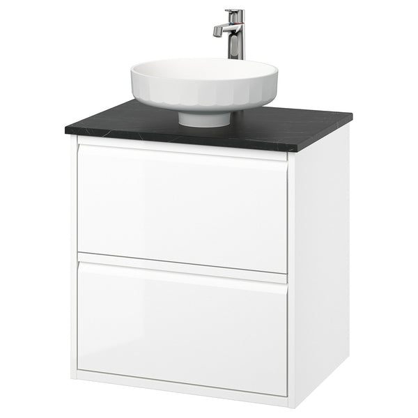 ÄNGSJÖN / LERSJÖN wash-stnd w drawers/wash-basin/tap