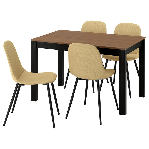 ÅLHULT / NORDMANSSKÄR table and 4 chairs