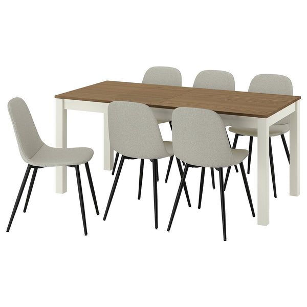 ÅLHULT / NORDMANSSKÄR table and 6 chairs