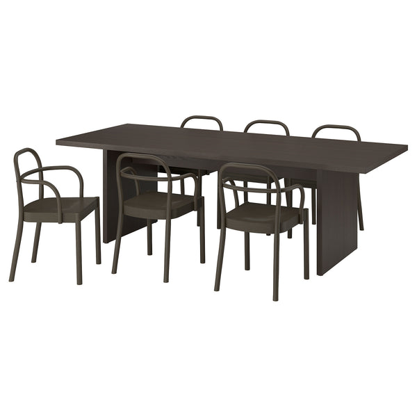 BERGSHYTTAN / STOCKHOLM 2025 table and 6 chairs, 240x93 cm