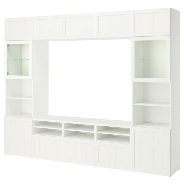 BESTÅ TV storage combination/glass doors
