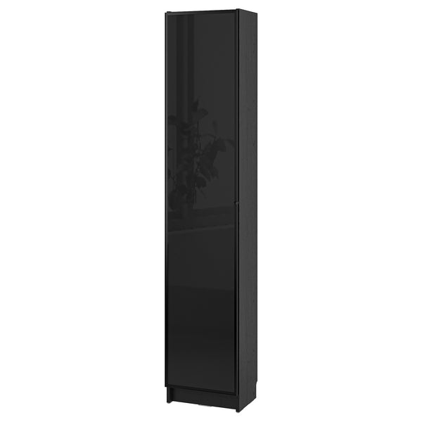 BILLY / HÖGBO bookcase combination w glass doors, 40x30x202 cm