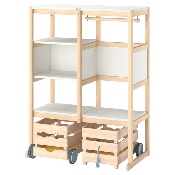 FLISAT open storage combination, 88x38x117 cm