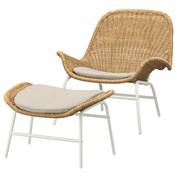 FRYKSÅS armchair and footstool