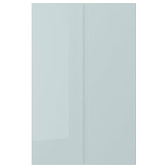 KALLARP high gloss light grey blue fronts