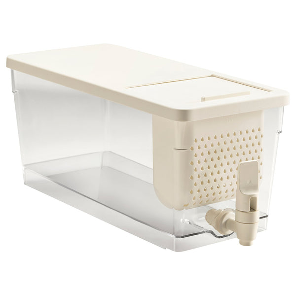 KLIPPKAKTUS container w tap disp for fridge