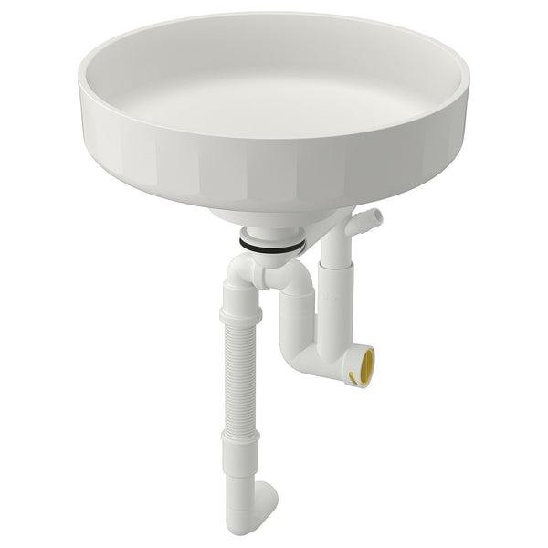 LERSJÖN countertop wash-basin w water trap