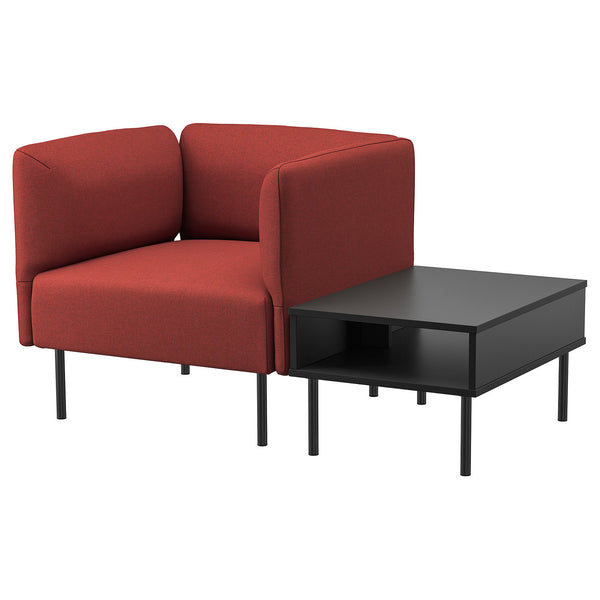 LILLEHEM Armchair with side table