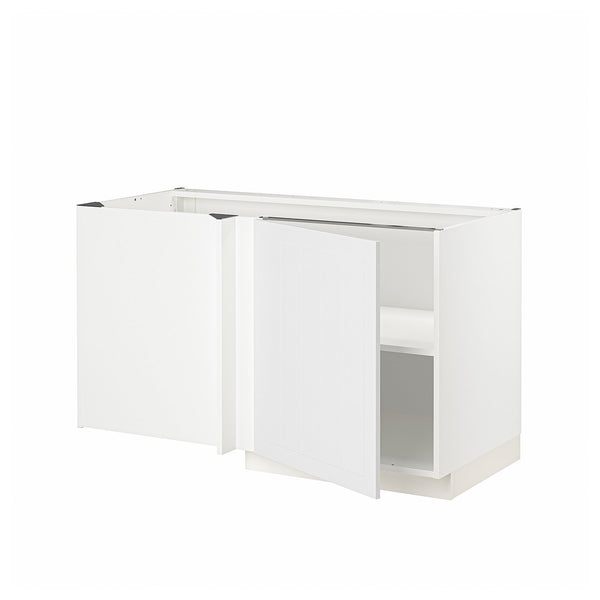 METOD corner base cabinet with shelf