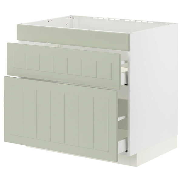 METOD / MAXIMERA base cab f hob/3 fronts/2 drawers