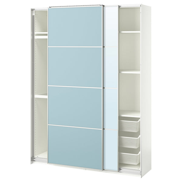 PAX / MEHAMN/AULI wardrobe with sliding doors