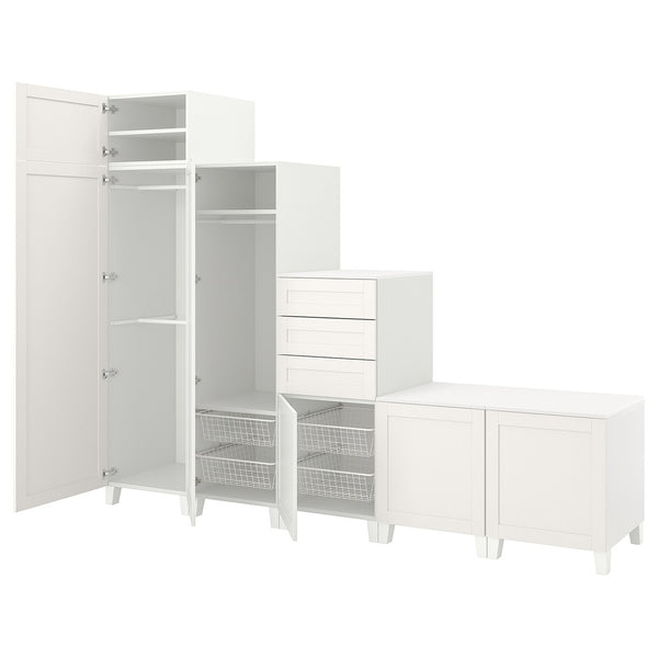 PLATSA Wardrobe with 6 doors+3 drawers