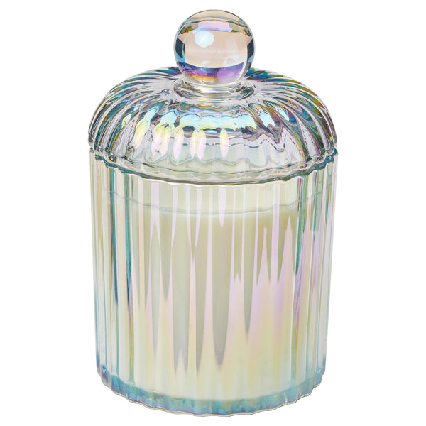 RÄFFELBJÖRK scented candle/glass w lid/2 wicks, 50 hr