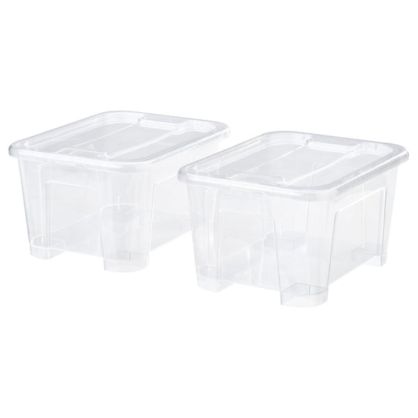 SAMLA box with lid, 14x18x10 cm/1 l