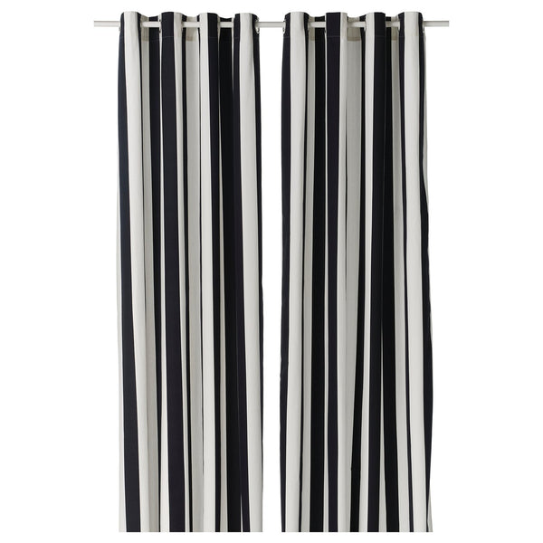 SLÅNHÖSTMAL curtains, 1 pair