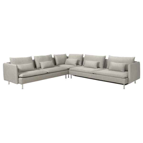 SÖDERHAMN corner sofa-bed, 6-seat