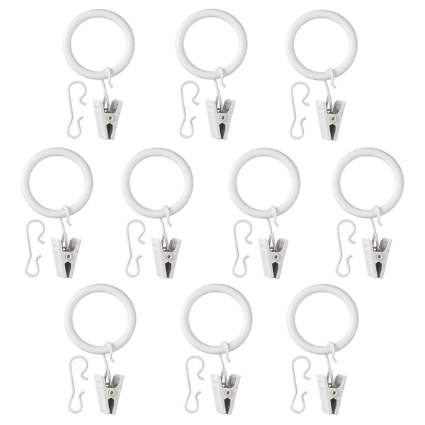 SYRLIG curtain ring with clip and hook