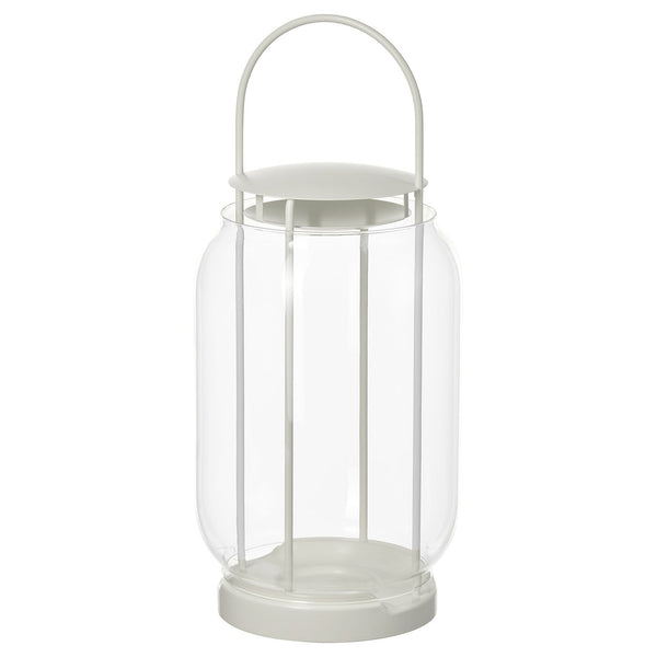 TOFSAND Lantern for pillar candle, in/out