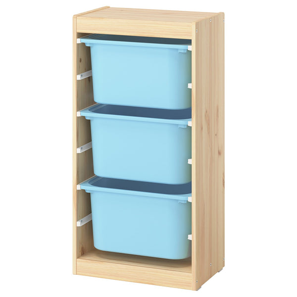 TROFAST storage combination with boxes