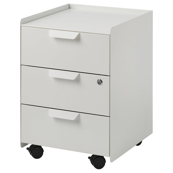 TROTTEN drawer unit w 3 drawers on castors
