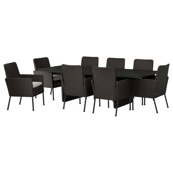 VITTSKÄR table and 8 chairs