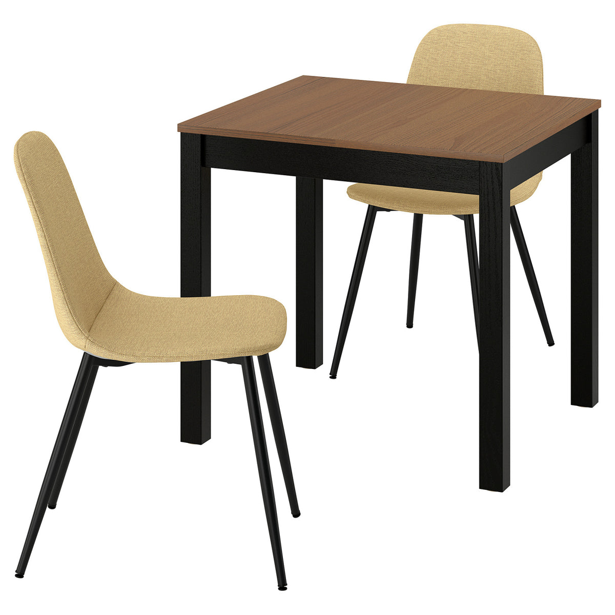 ÅLHULT / NORDMANSSKÄR table and 2 chairs, 80x74 cm