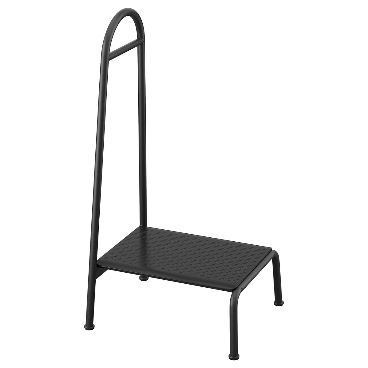 BÄSINGEN Step stool with handrail