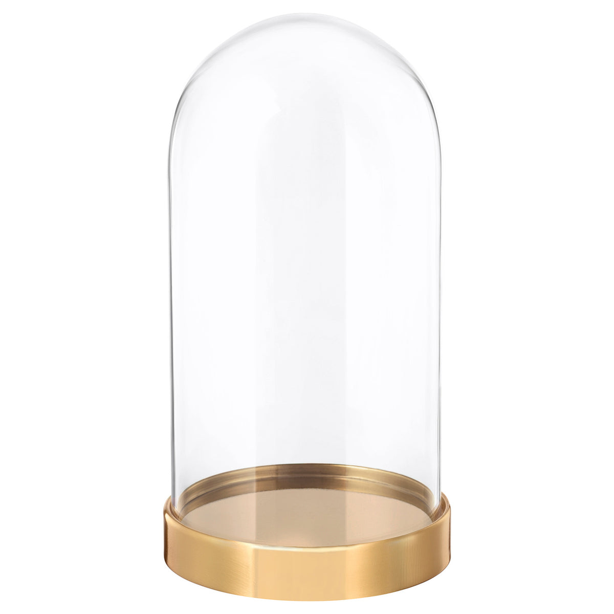 BEGÅVNING glass dome with base, 19 cm