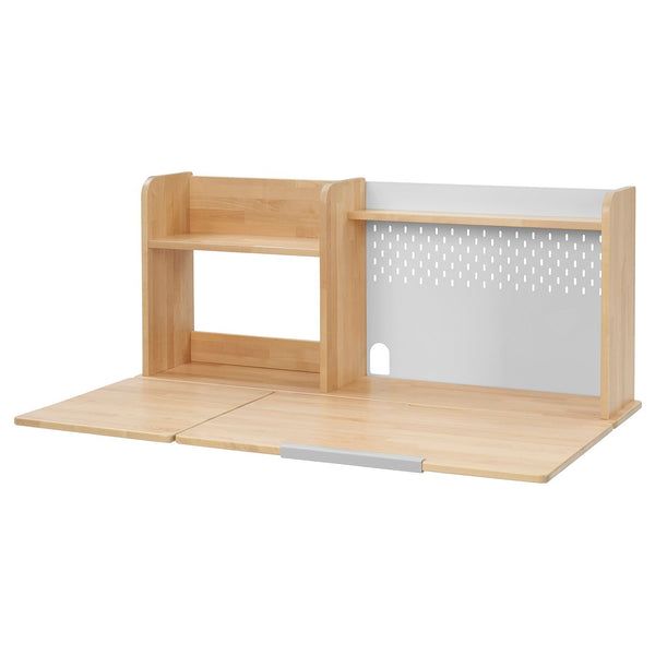 BERGLÄRKA desk top and shelf