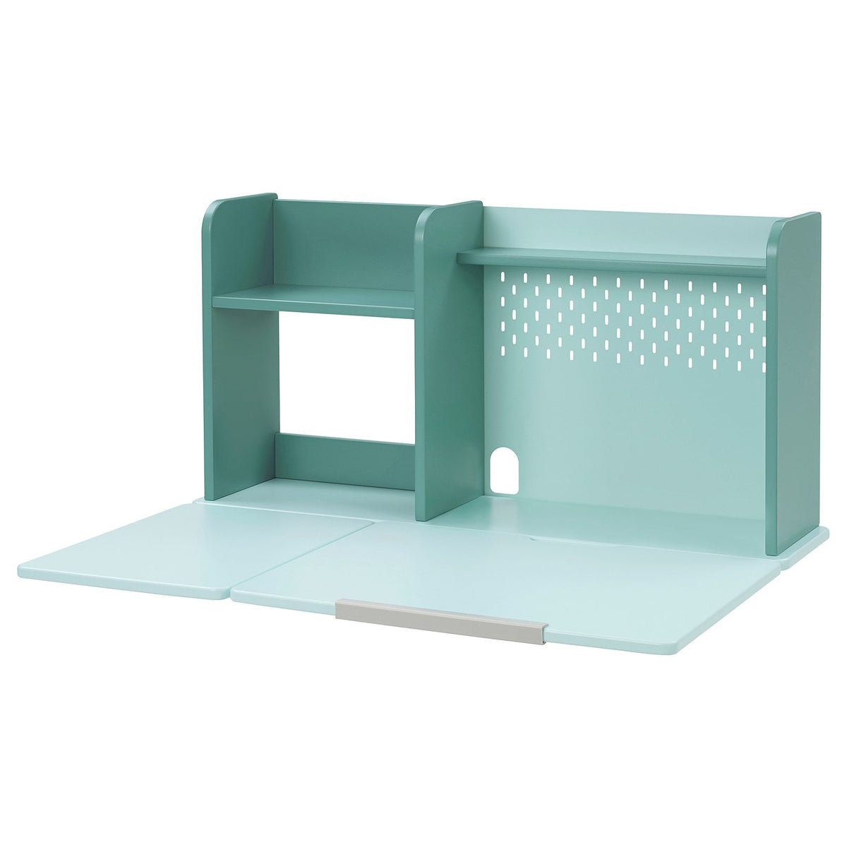 BERGLÄRKA desk top and shelf