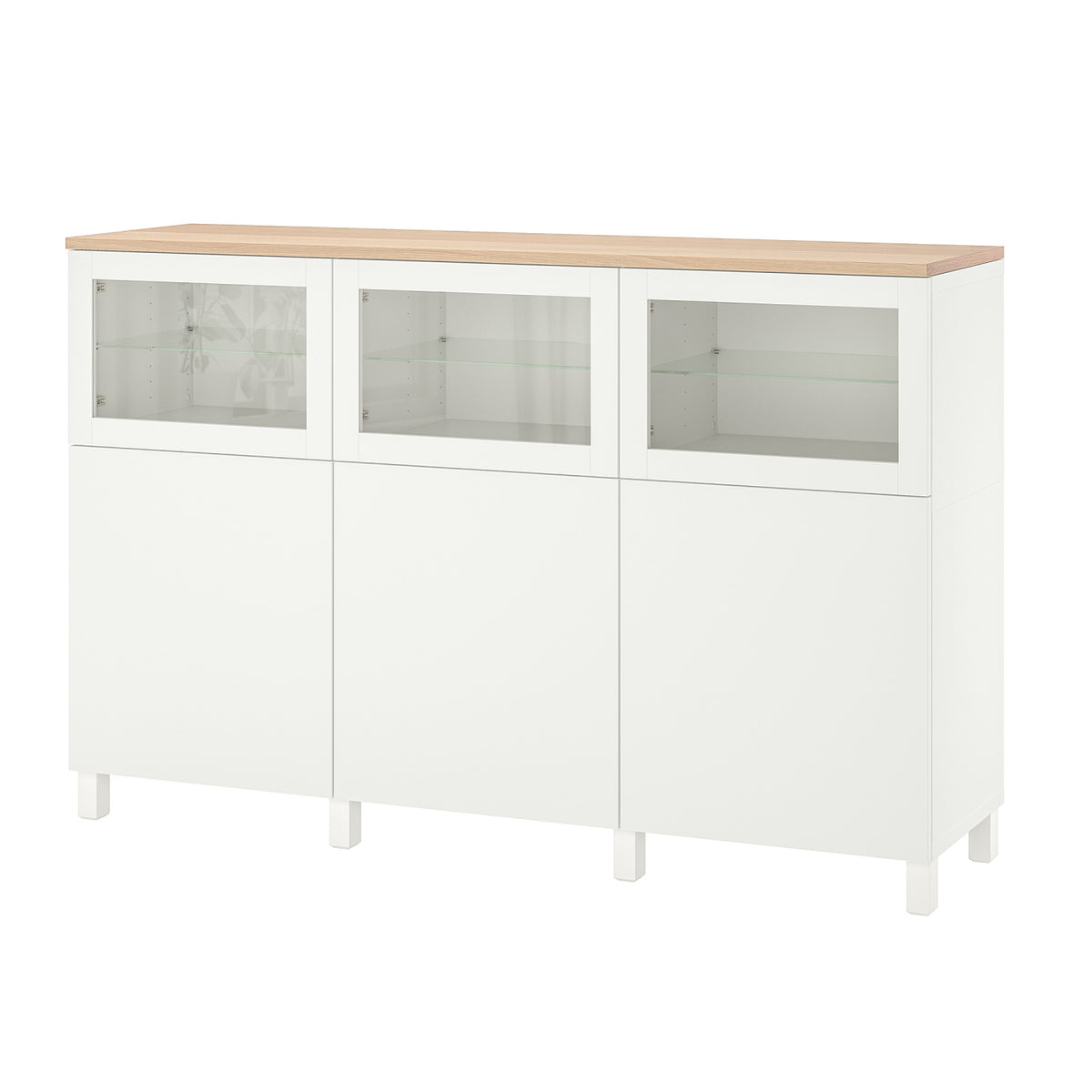 BESTÅ storage combination with doors, 180x42x114 cm