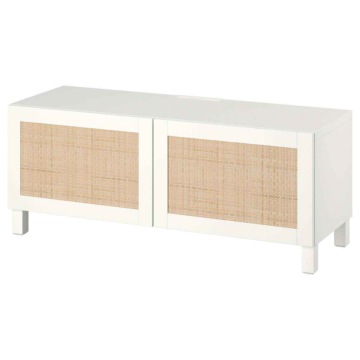 BESTÅ TV bench with doors, 120x42x48 cm