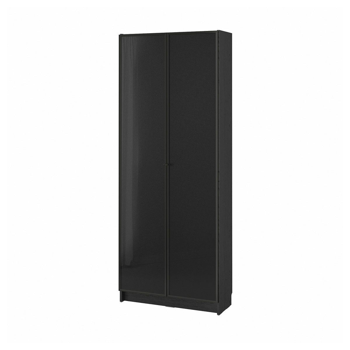 BILLY / HÖGBO bookcase with glass doors, 80x30x202 cm