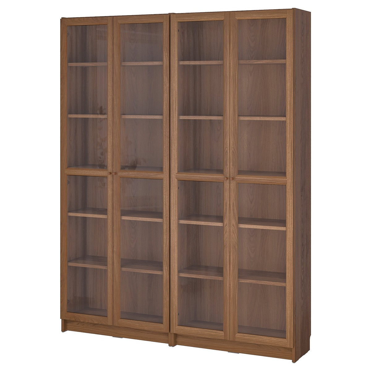 BILLY / OXBERG bookcase combination w glass doors