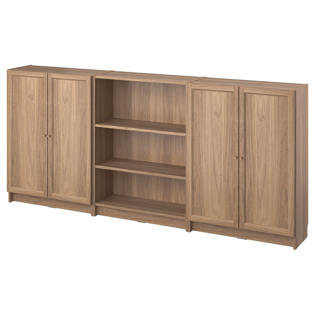 BILLY / OXBERG bookcase combination with doors