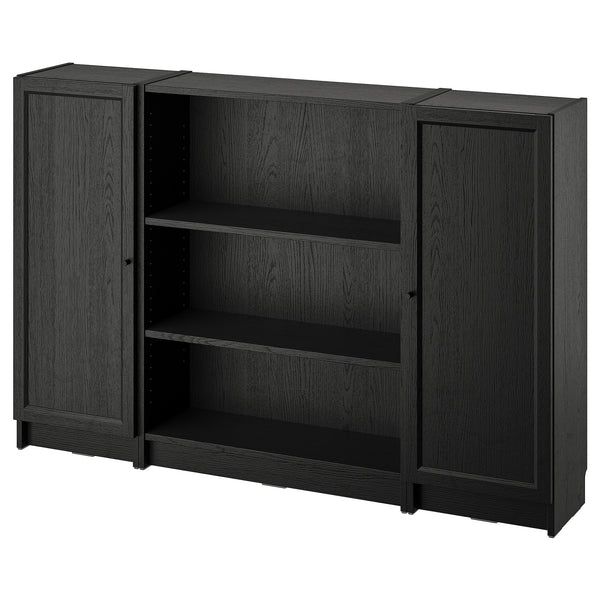 BILLY / OXBERG bookcase combination with doors
