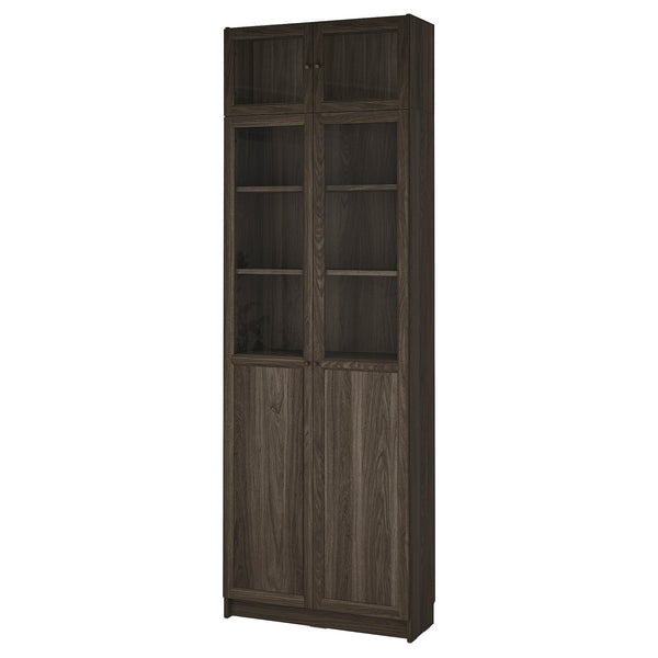 BILLY / OXBERG bookcase with glass doors