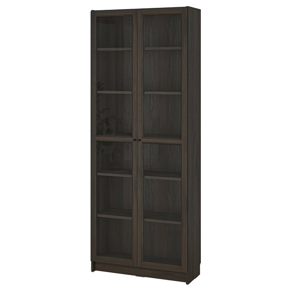 BILLY / OXBERG bookcase with glass doors