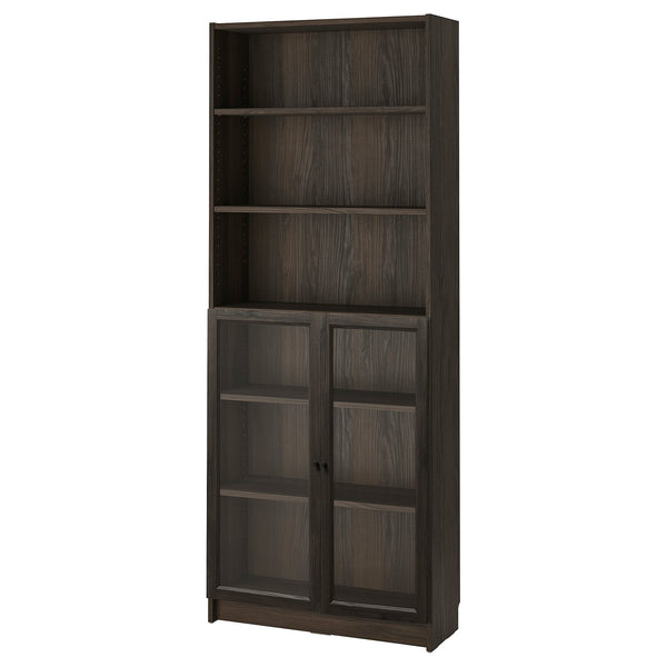 BILLY / OXBERG bookcase with glass doors