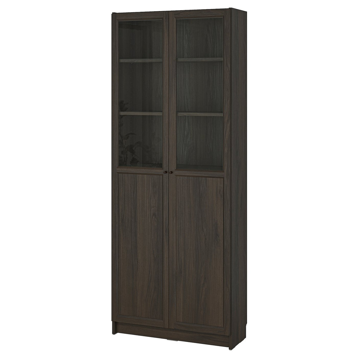 BILLY / OXBERG bookcase with panel/glass doors