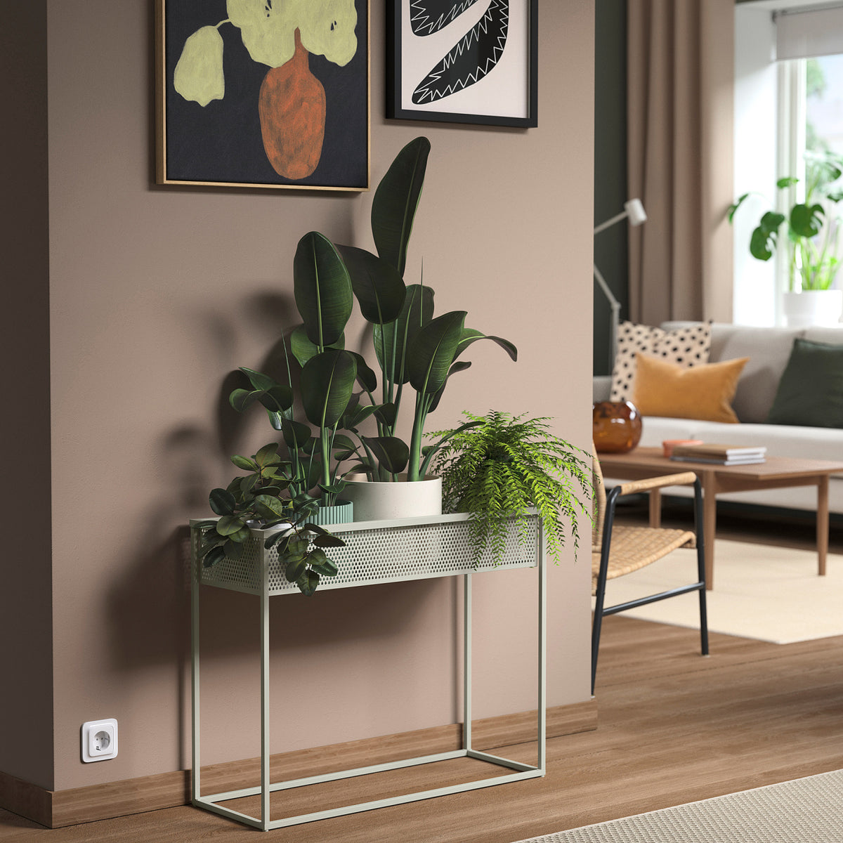 BLÅKRÅKA plant stand, 59 cm