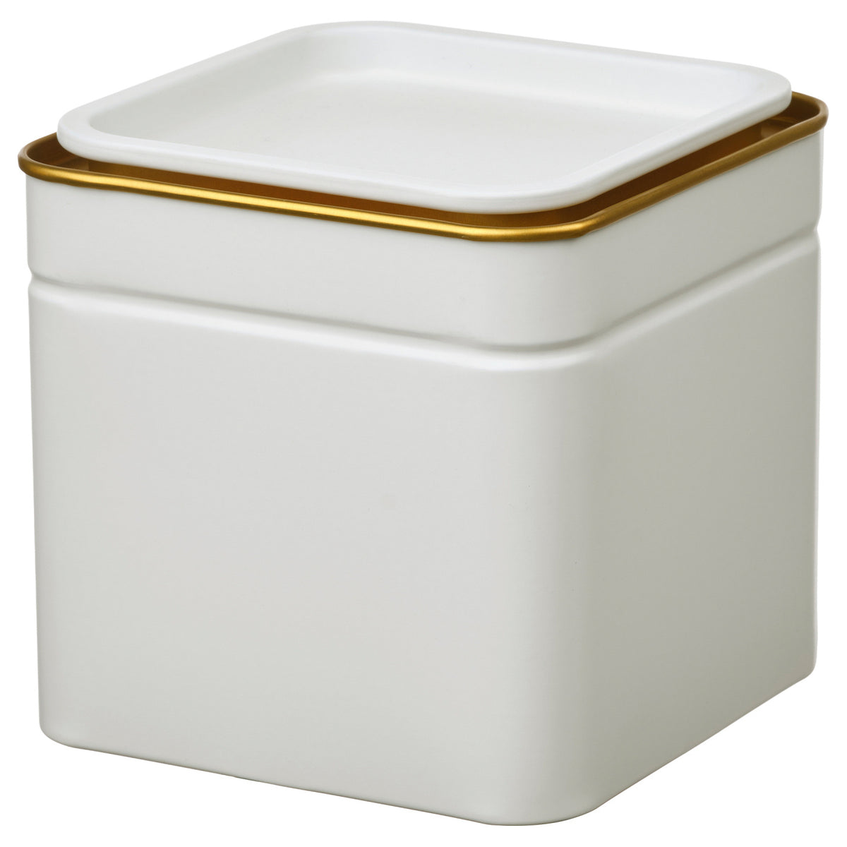 BLOMNING tin with lid, 10x10x10 cm