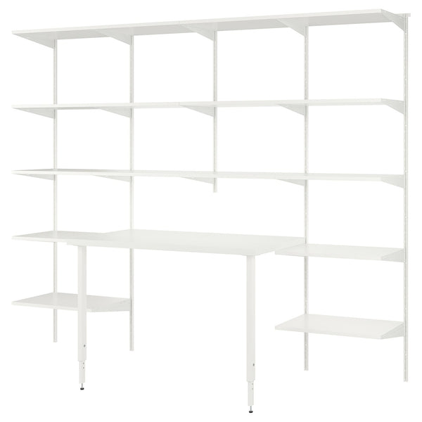 BOAXEL / LAGKAPTEN shelving unit with table top