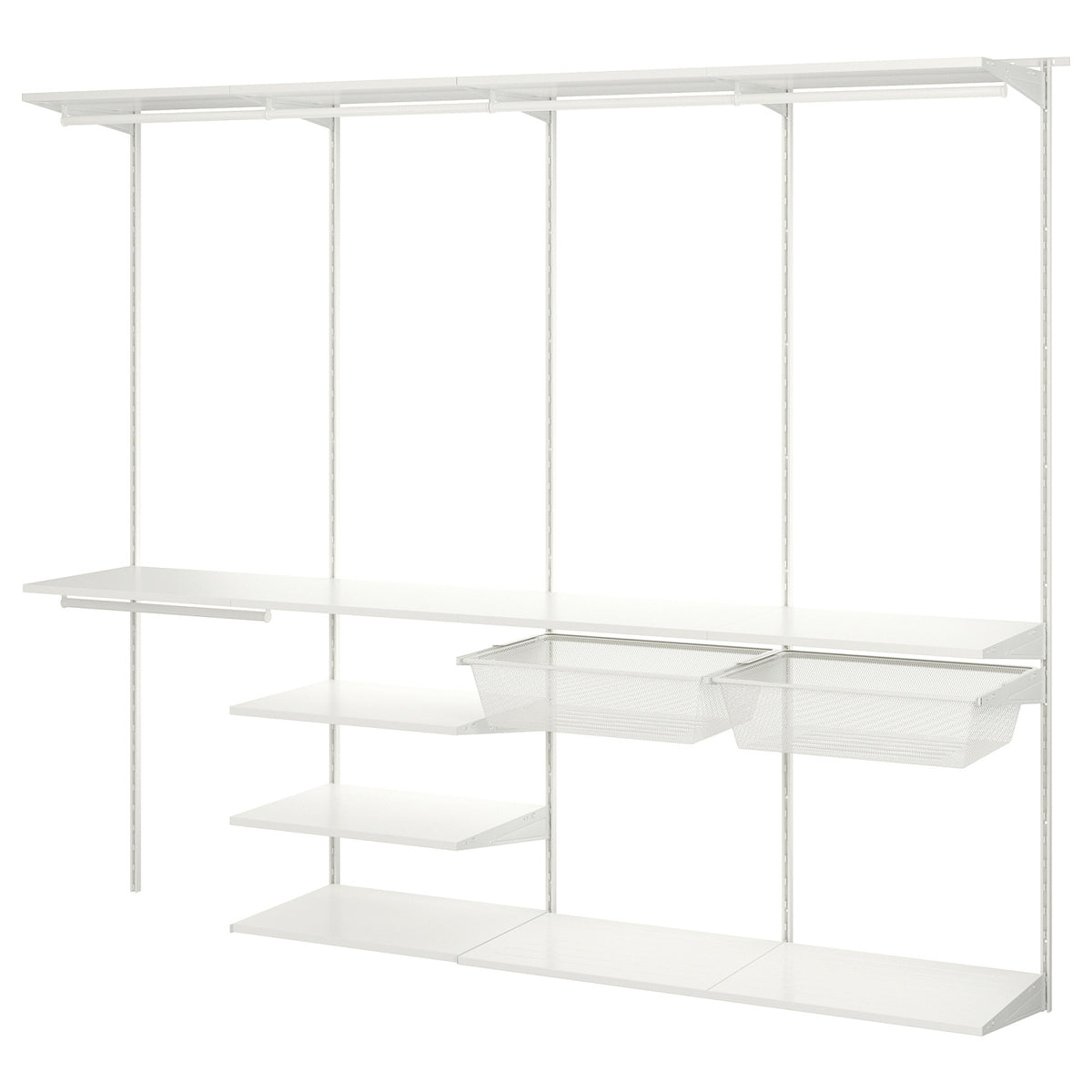 BOAXEL wardrobe combination, 245x40x201 cm