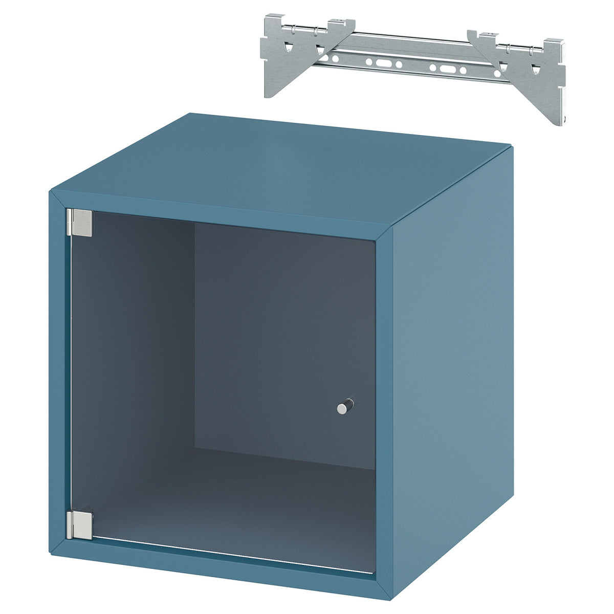 EKET wall cabinet with glass door