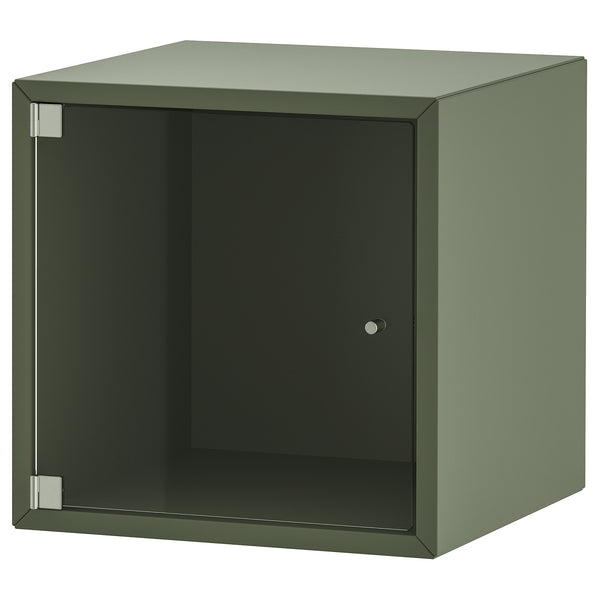 EKET wall cabinet with glass door