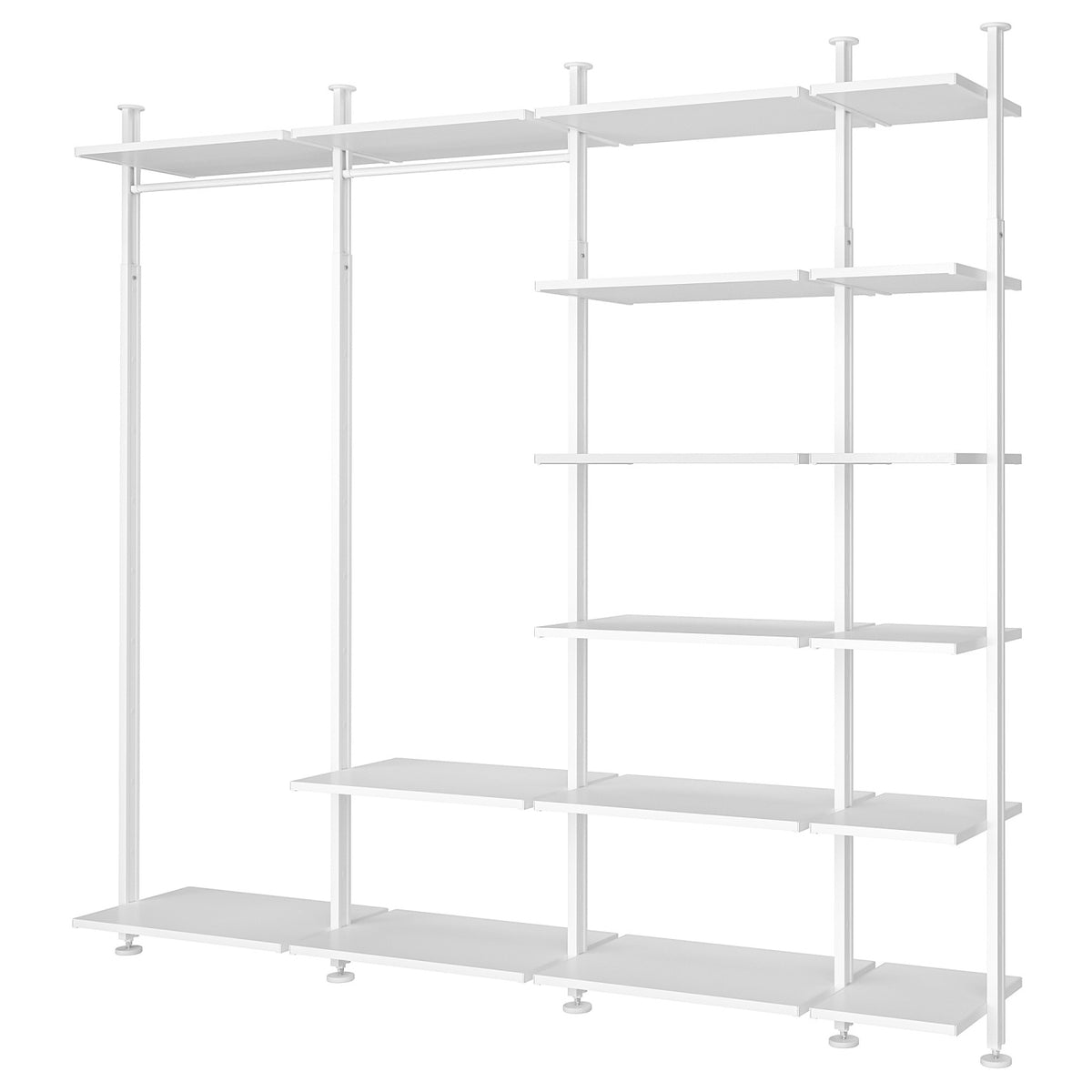 ELVARLI wardrobe combination, 303x51x222-350 cm