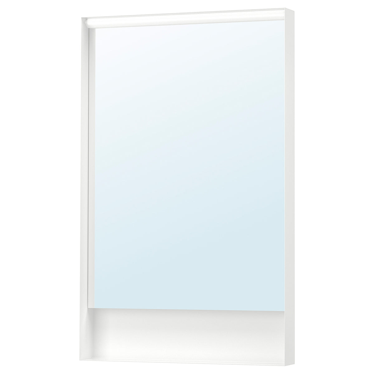 FAXÄLVEN mirror with built-in lighting