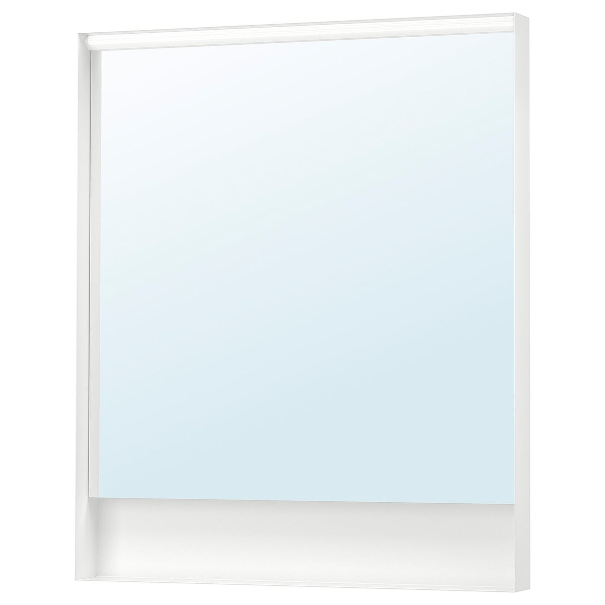 FAXÄLVEN mirror with built-in lighting