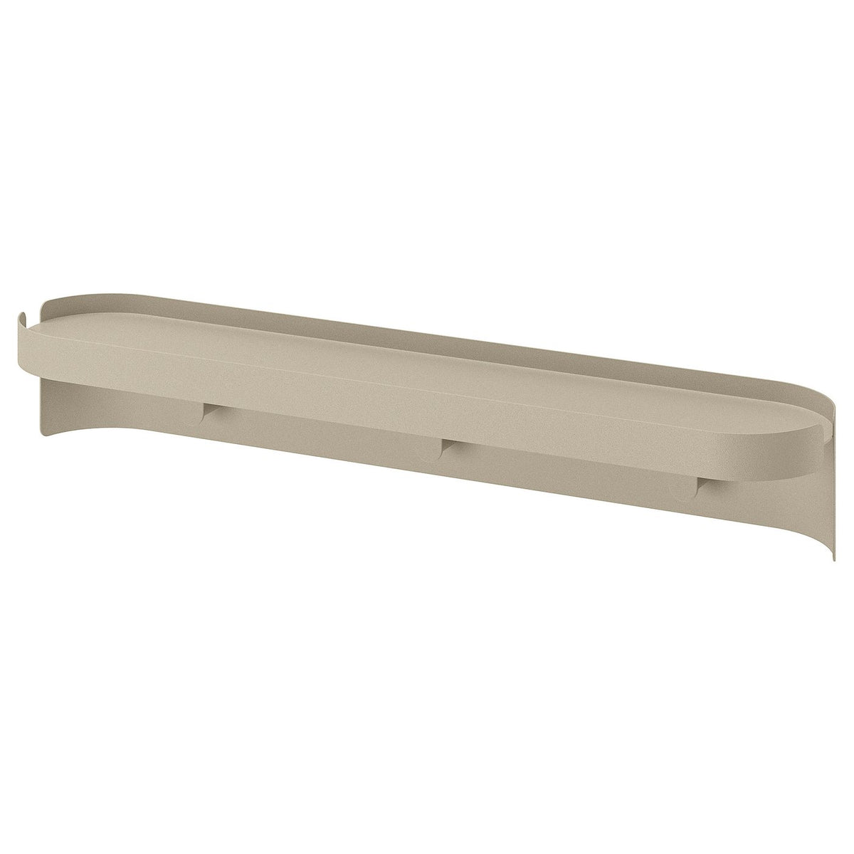 FLORSJÖN wall shelf with 3 hooks